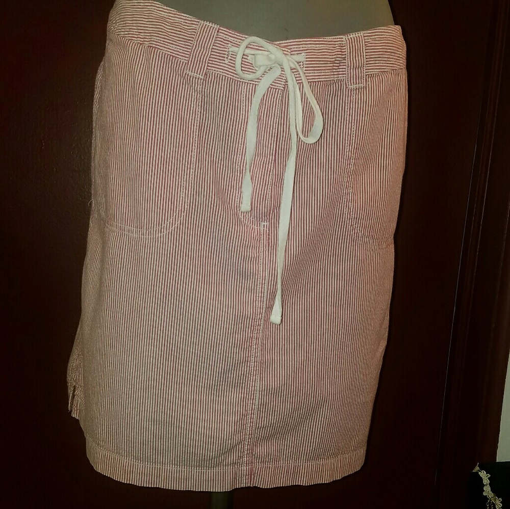 Striped beachy skirt